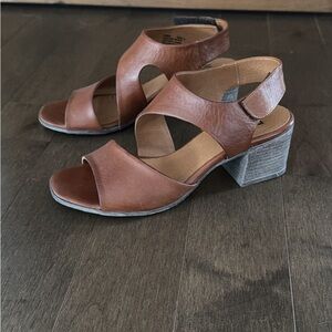 Miz Mooz Tan Strappy Sandals